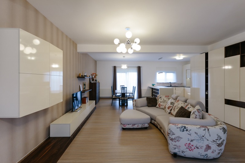 Living cu Marmoleum Striato (linoleum natural) Forbo – Casa Simon