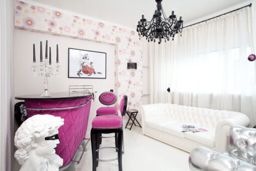 Garsonieră cu decor glamour