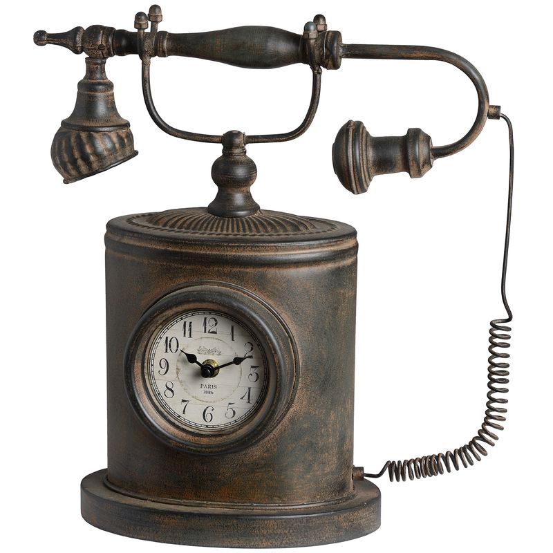 Telefon decorativ cu ceas, model Quirky. Foto: Interior Store