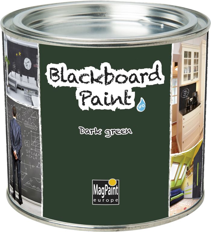 Transformă în tablă de scris orice suprafață cu ajutorul vopselei speciale Blackboard Paint MagPaint. Finisajul în diverse culori este rezistent la zgâriere, se poate spăla periodic cu apă și săpun, iar mesajele se pot scrie cu cretă sau marker cu cretă lichidă. Foto: www.vopsea-spray.ro
