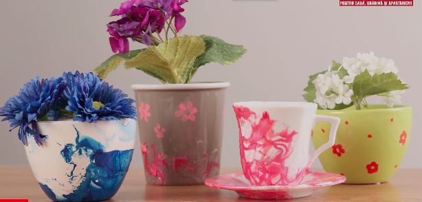 Vase marmorate