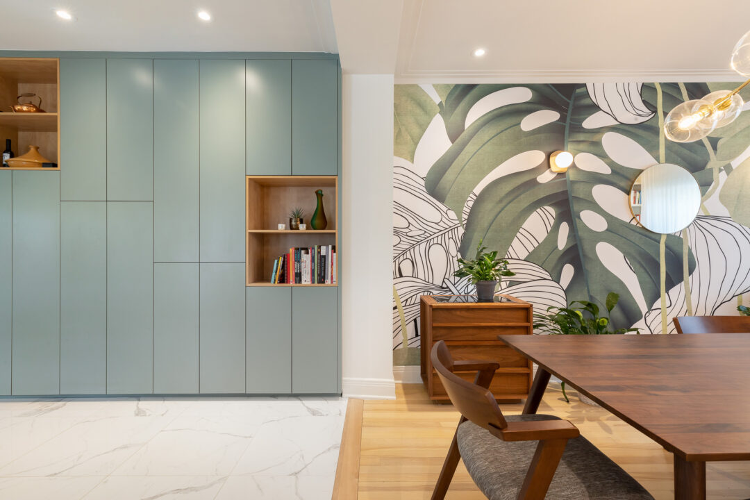 Apartament cu tușe scandinave, unde verdele dă tonul