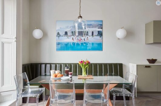 Influențe retro într-o bucătărie contemporană