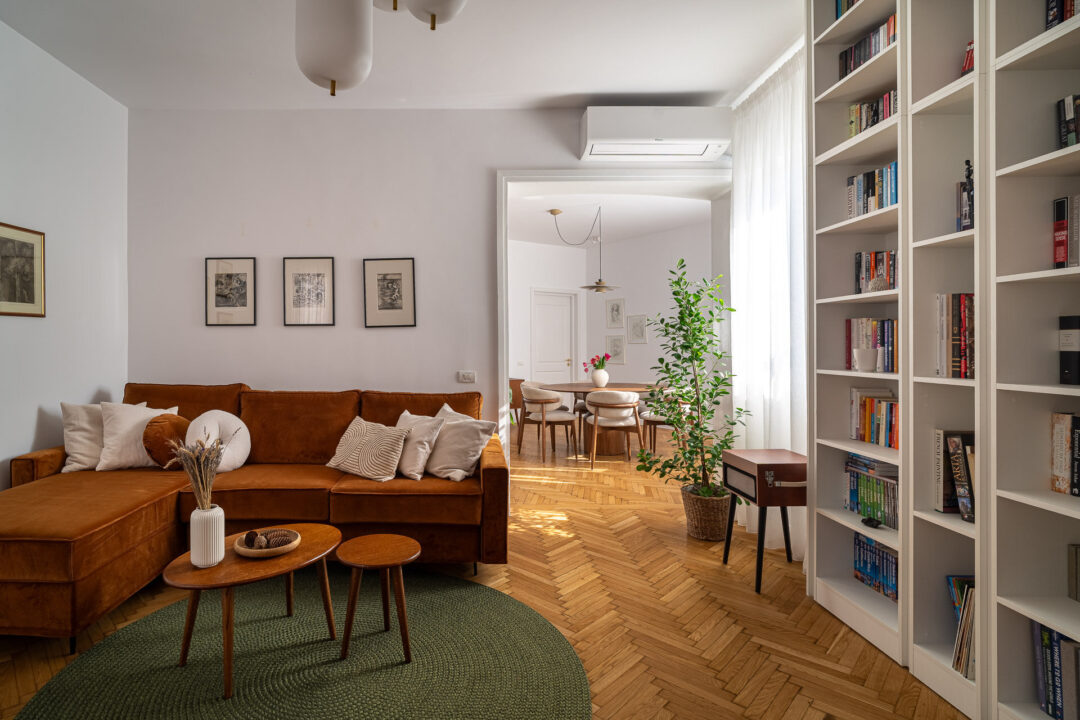 Farmecul interbelic revine, într-un apartament din 1939 amenajat sustenabil