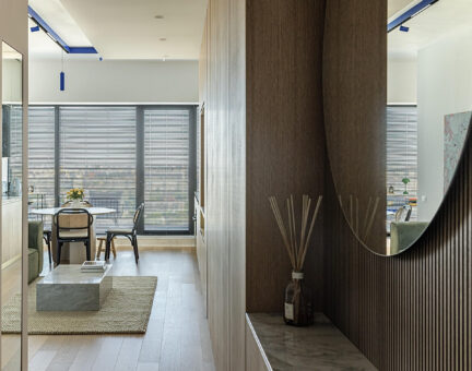 Confort și accente de culoare în 60 de metri pătrați