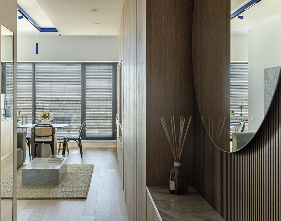 Confort și accente de culoare în 60 de metri pătrați