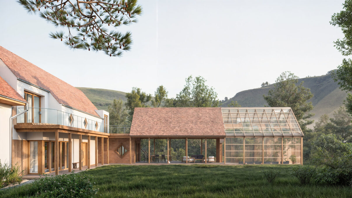 Confortul s-a născut la sat: casa săsească cu seră și saună