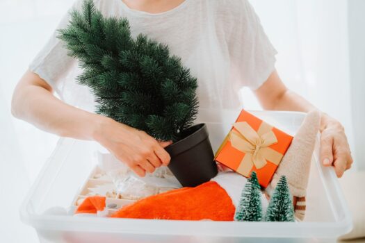 Iată ce obiecte comune refolosim pentru depozitarea decorațiunilor de Crăciun