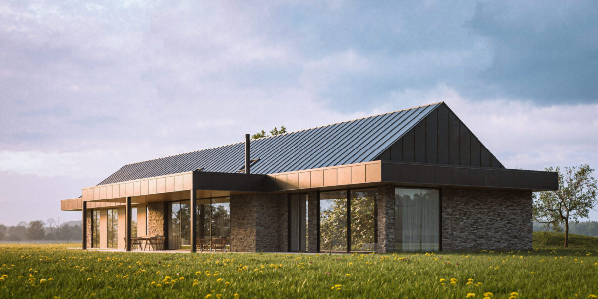 Casa de pe pajiște: inspirație pentru o casă luminoasă pe un singur nivel