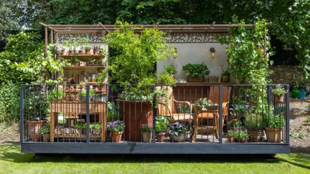 Un exemplu premiat de grădină în balcon