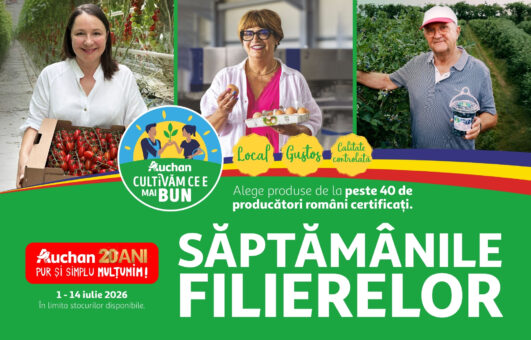 Săptămânile Filierelor Auchan: descoperă gustul autentic românesc cu oferte speciale pentru bunătăți locale