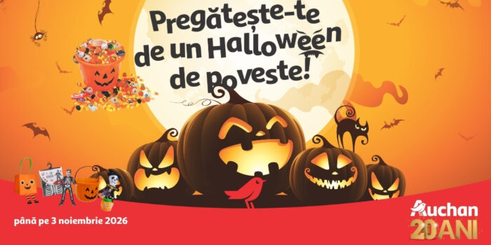 La Auchan găsești tot ce ai nevoie pentru un Halloween de poveste